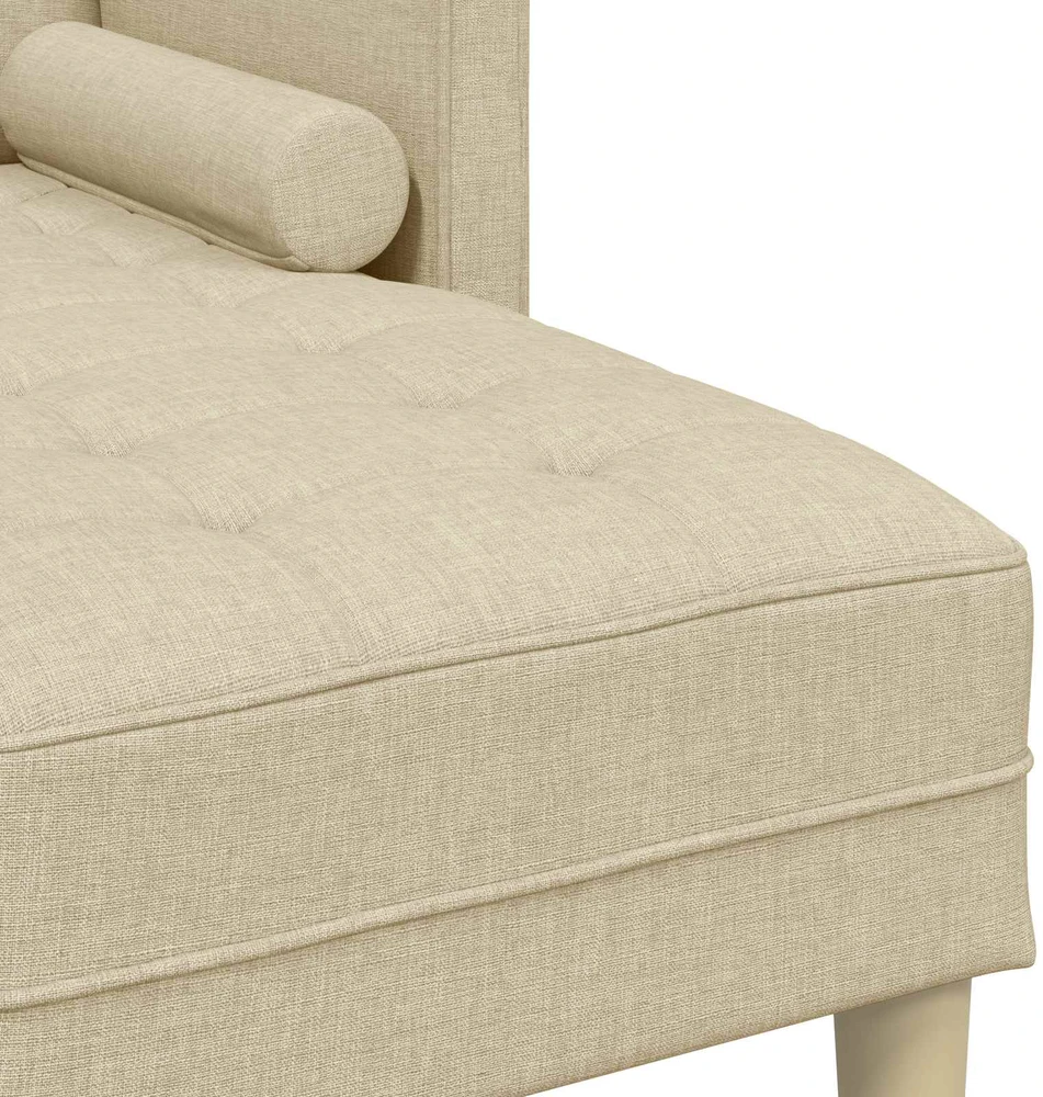Sofa Sofos komplektas 2 vnt. Kreminė Poliesteris