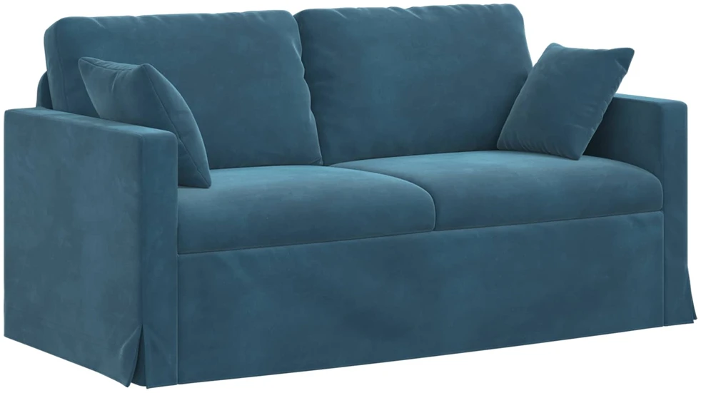 Sofa Sofos komplektas 2 vnt. Mėlyna Aksomas