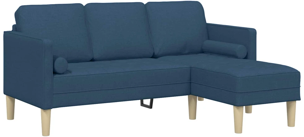 Sofa Sofos komplektas 2 vnt. Mėlyna Poliesteris
