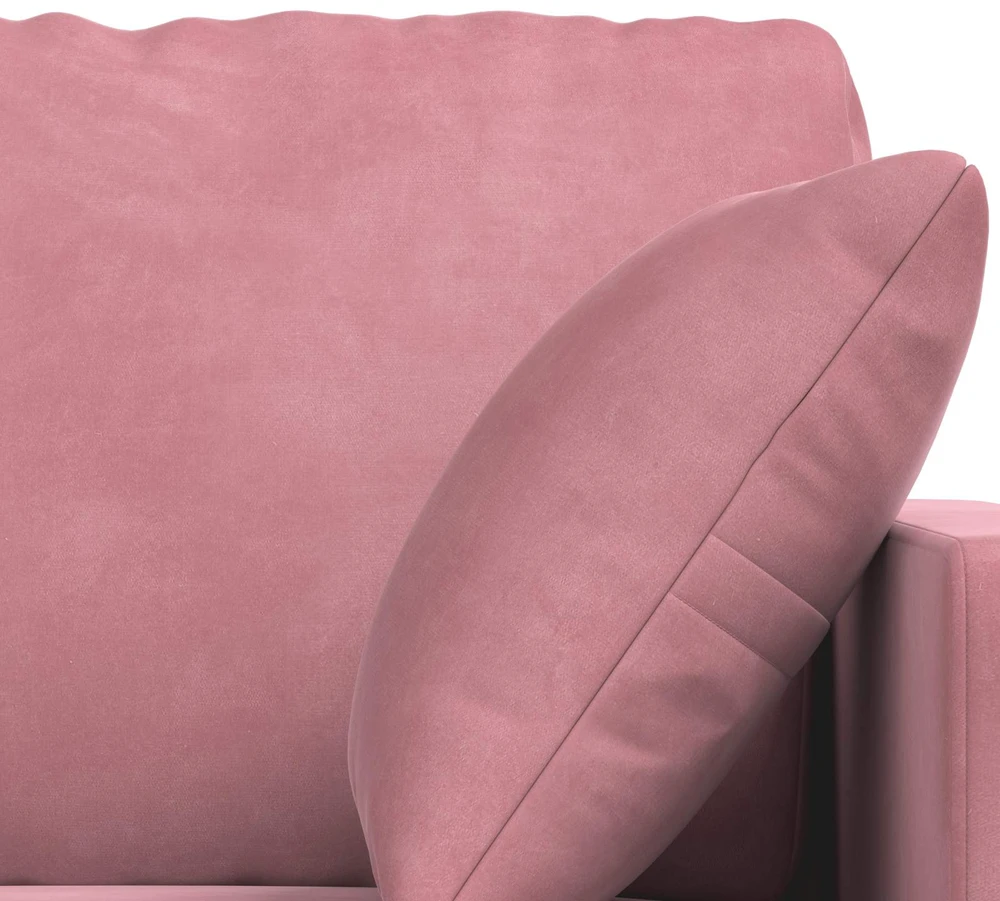 Sofa Sofos komplektas 2 vnt. Rožinė Aksomas