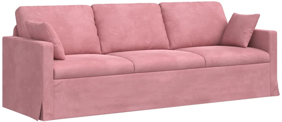 Sofa Sofos komplektas 2 vnt. Rožinė Aksomas