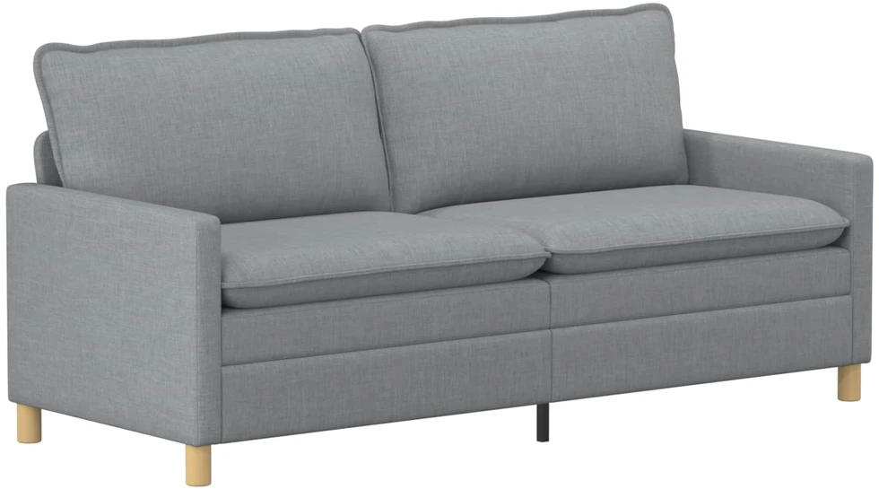 Sofa Sofos komplektas 2 vnt. Šviesiai pilka Audinys