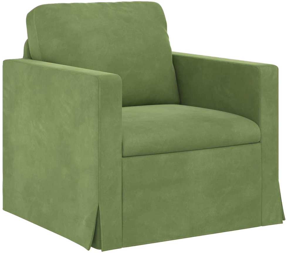Sofa Sofos komplektas 2 vnt. Šviesiai žalia Aksomas