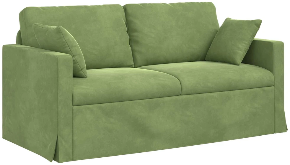 Sofa Sofos komplektas 2 vnt. Šviesiai žalia Aksomas