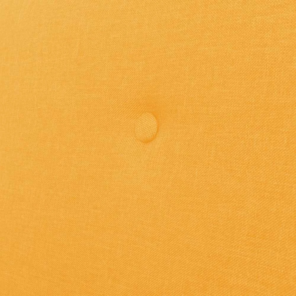 Sofa Sofos komplektas, 3 dalių, audinys, geltonos spalvos