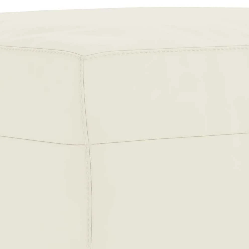 Sofa Sofos komplektas, 3 dalių, kreminės spalvos, aksomas
