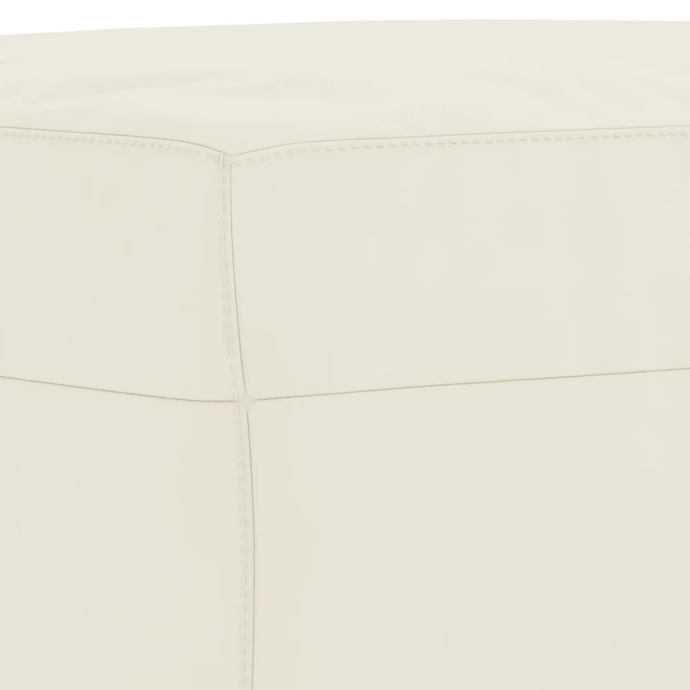 Sofa Sofos komplektas, 3 dalių, kreminės spalvos, aksomas
