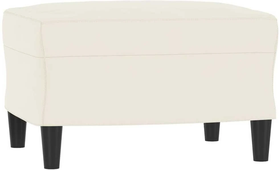 Sofa Sofos komplektas, 3 dalių, kreminės spalvos, aksomas