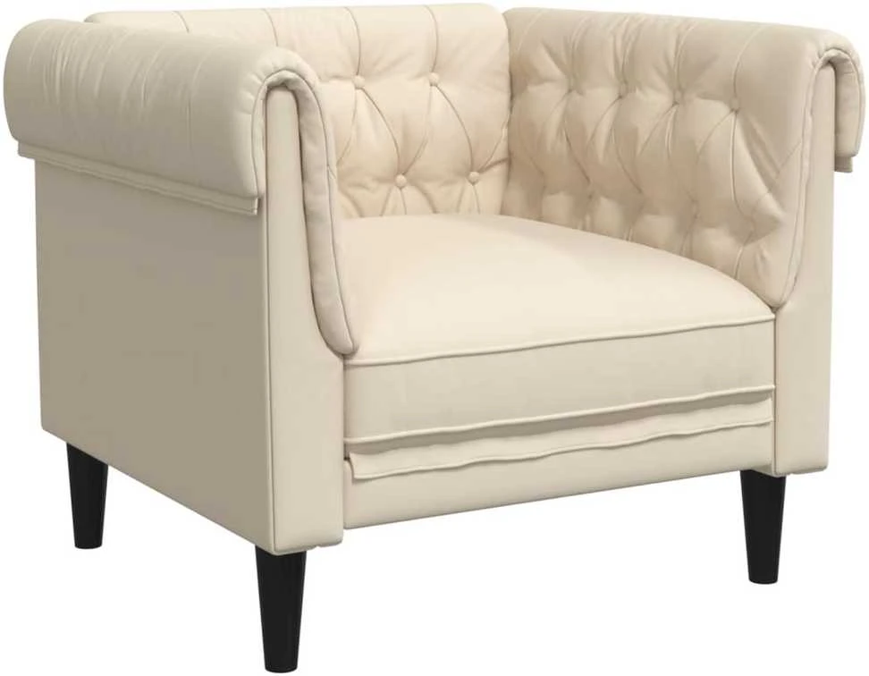 Sofa Sofos komplektas, 3 dalių, kreminės spalvos, audinys