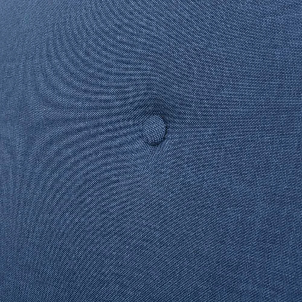 Sofa Sofos komplektas, 3 dalių, mėlynos spalvos, audinys