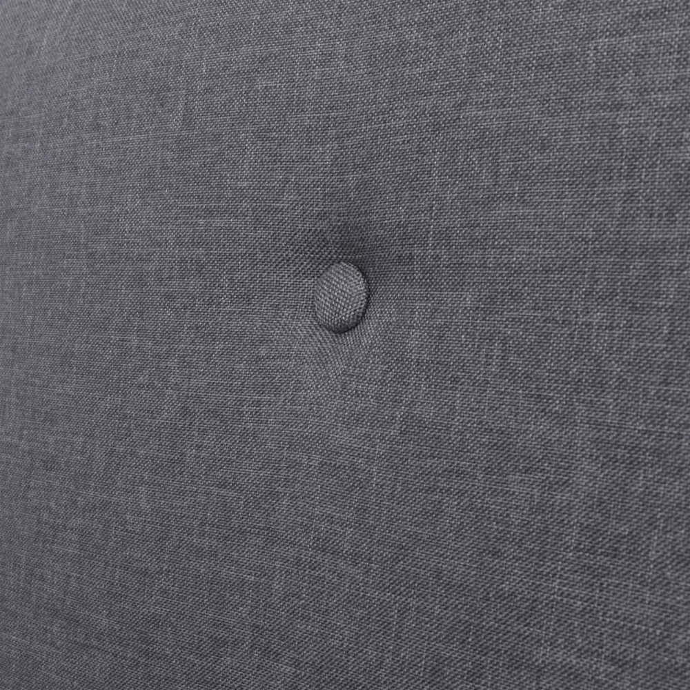 Sofa Sofos komplektas, 3 dalių, tamsiai pilkos spalvos, audinys