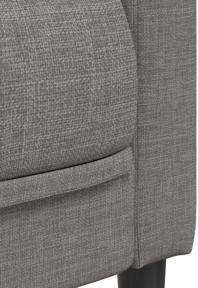 Sofa Sofos komplektas, 3 dalių, taupe spalvos, audinys