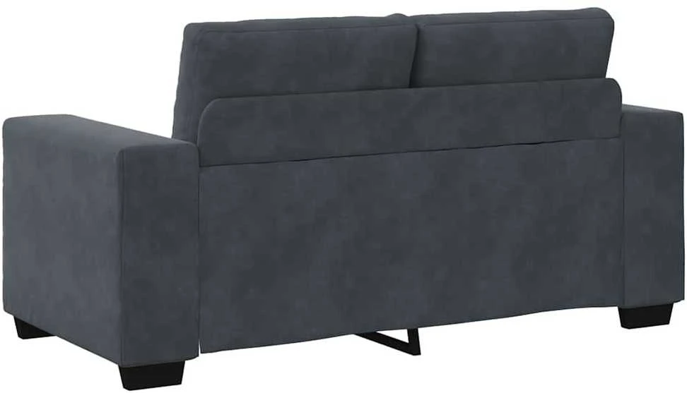 Sofa Sofos komplektas 3 vnt. Tamsiai pilka Aksomas