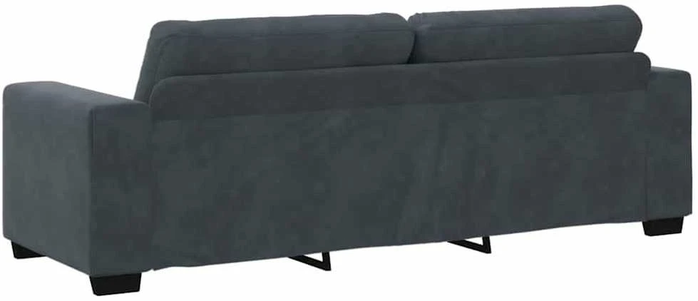 Sofa Sofos komplektas 3 vnt. Tamsiai pilka Aksomas