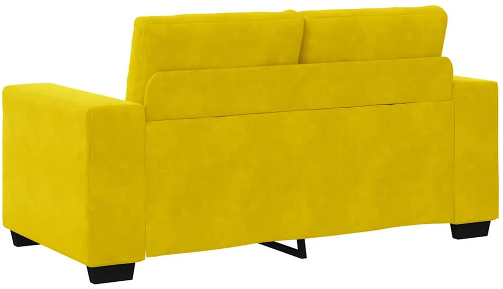 Sofa Sofos komplektas 3 vnt. Geltona Aksomas