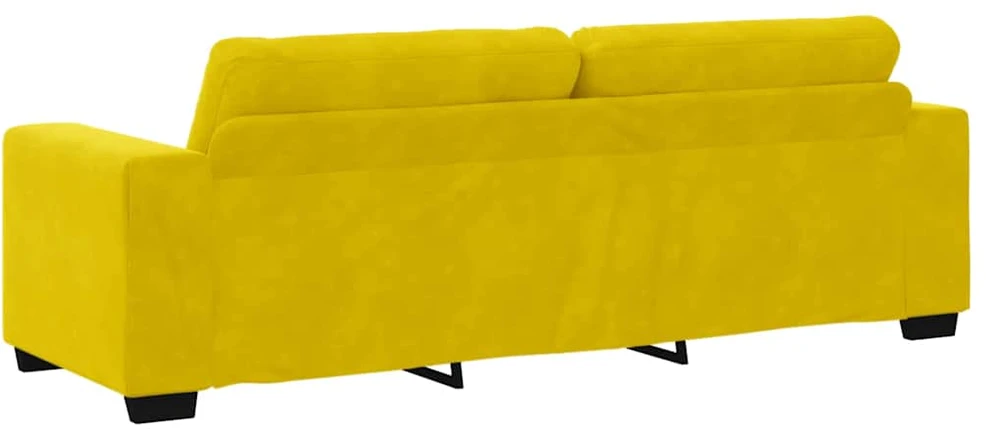 Sofa Sofos komplektas 3 vnt. Geltona Aksomas