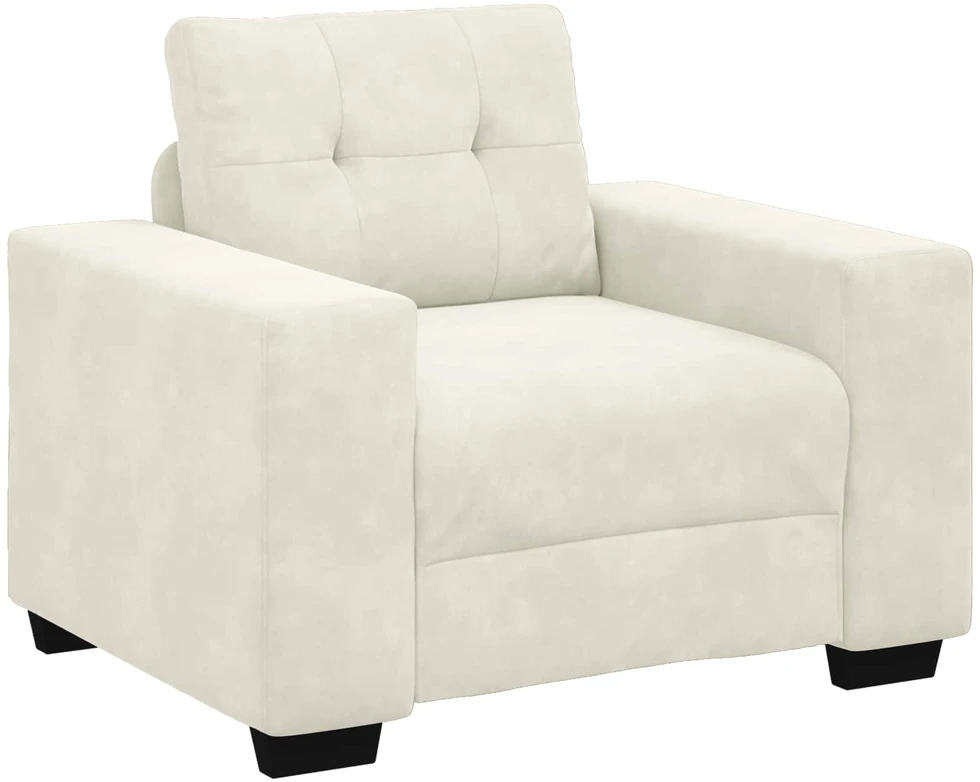 Sofa Sofos komplektas 3 vnt. Kreminė Aksomas