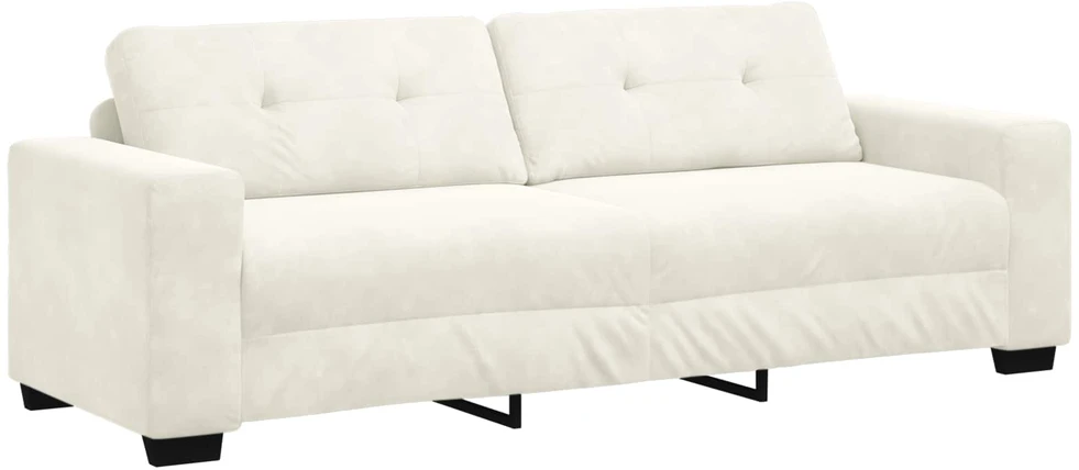 Sofa Sofos komplektas 3 vnt. Kreminė Aksomas