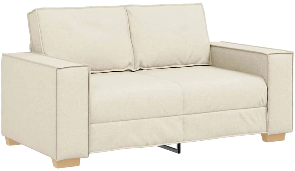 Sofa Sofos komplektas 3 vnt. Smėlio Lino mišinio audinys