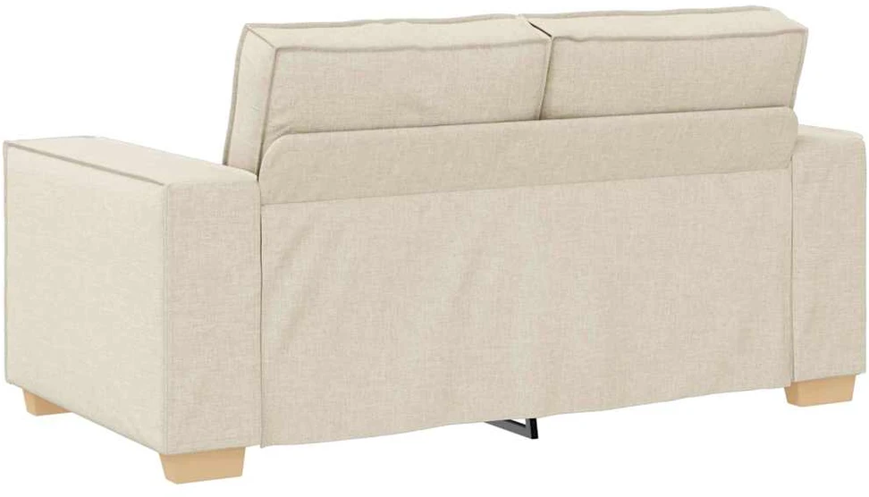 Sofa Sofos komplektas 3 vnt. Smėlio Lino mišinio audinys