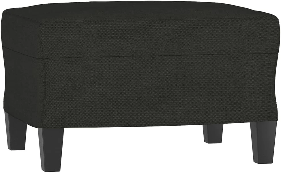 Sofa Sofos komplektas, 4 dalių, juodos spalvos, audinys