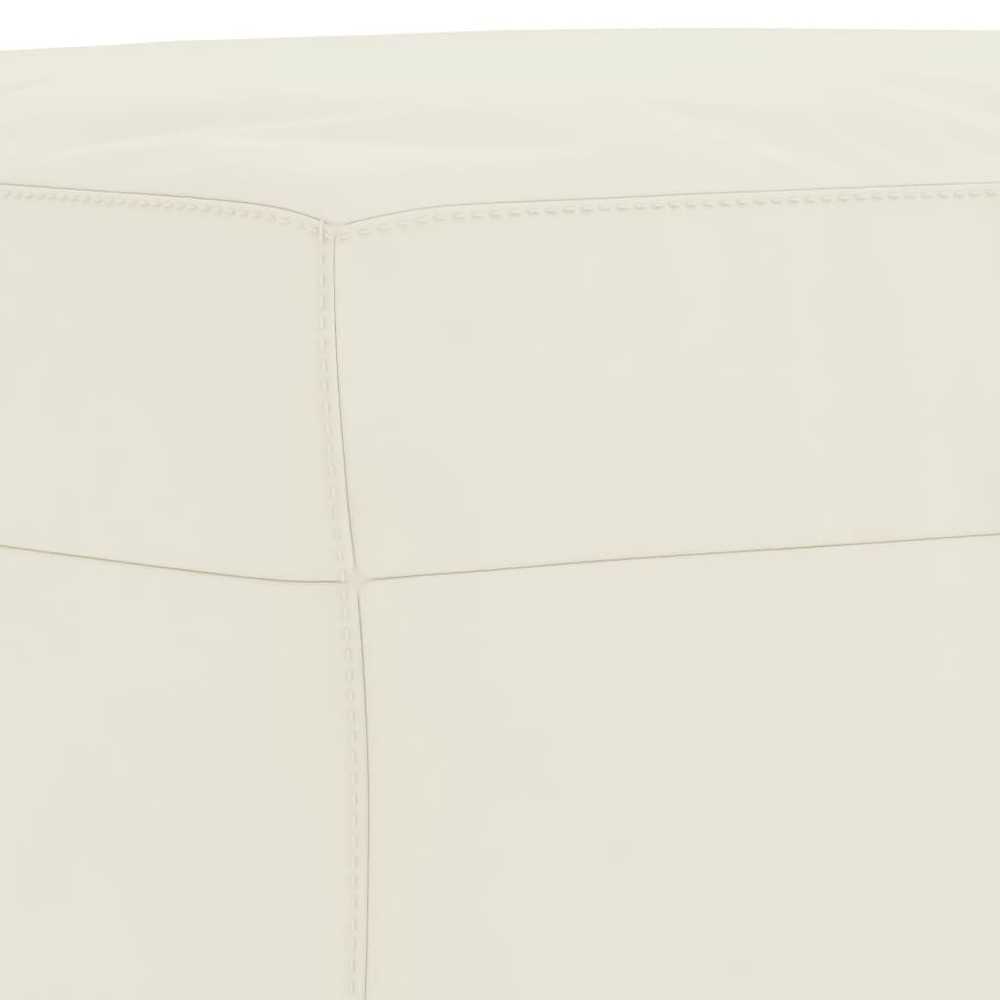 Sofa Sofos komplektas, 4 dalių, kreminės spalvos, aksomas