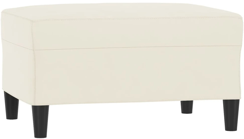 Sofa Sofos komplektas, 4 dalių, kreminės spalvos, aksomas