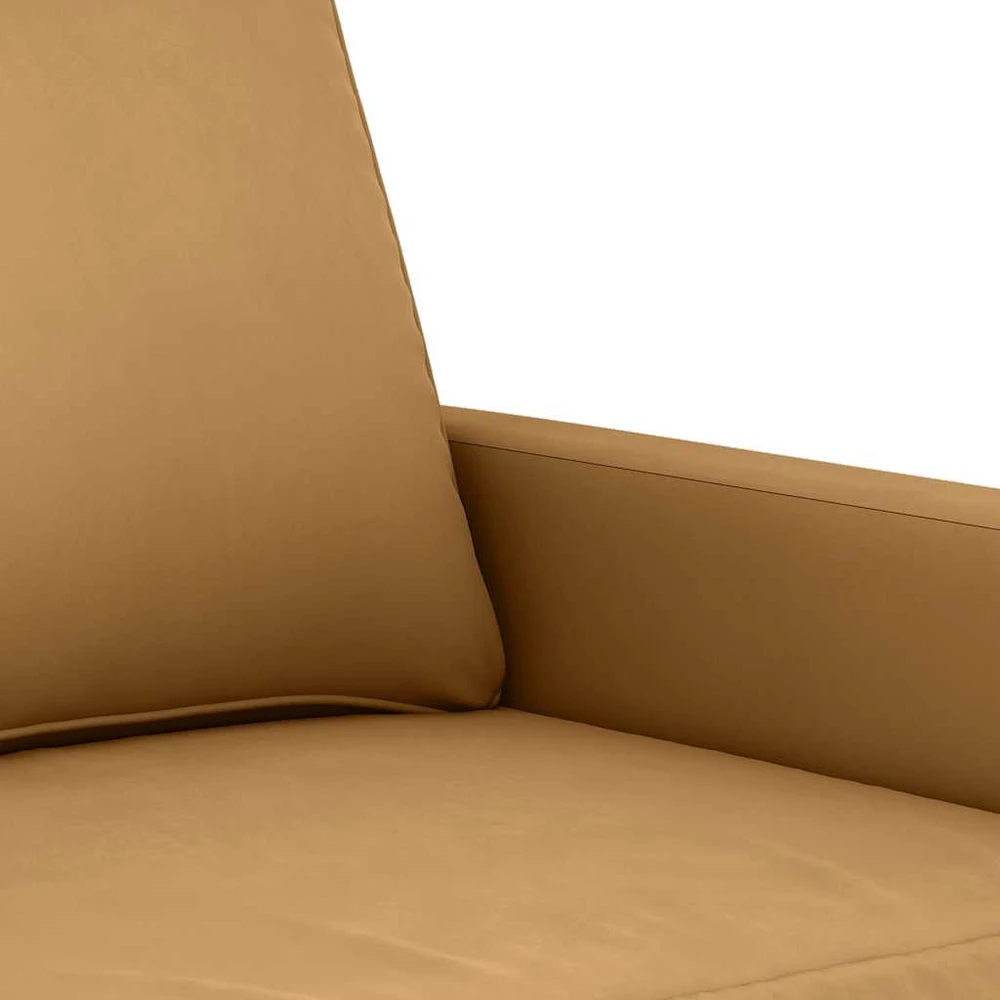 Sofa Sofos komplektas, 4 dalių, rudos spalvos, aksomas