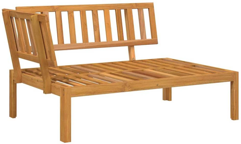 Sofa Sofos komplektas 5 vnt. Antracitas Kietos akacijos mediena