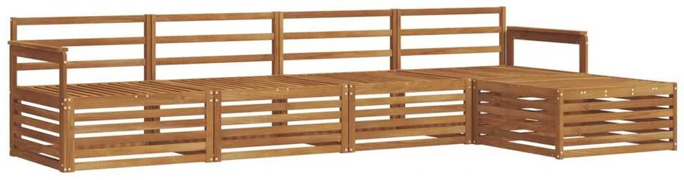 Lauko sofos komplektas 5 vnt. Natūrali