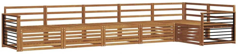 Lauko sofos komplektas 6 vnt. Natūrali