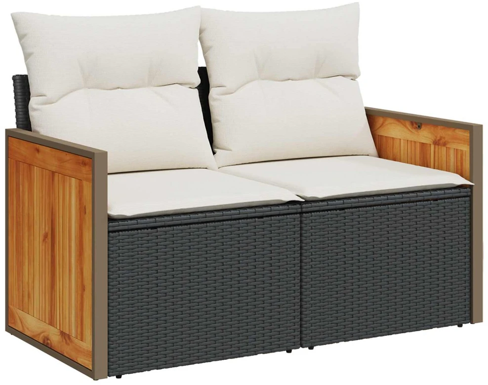 Sofos komplektas 6 vnt. Juoda ir kreminė balta