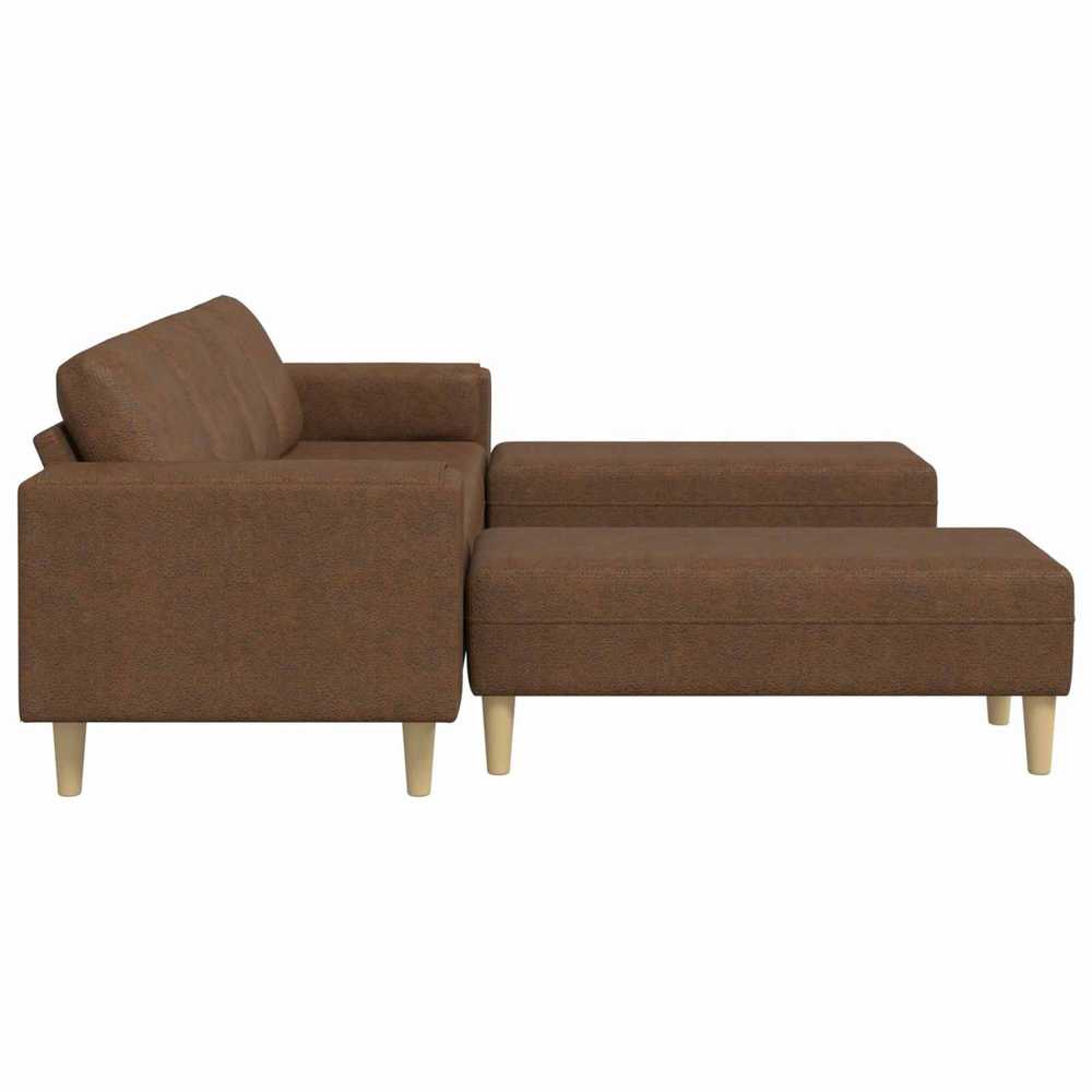 Svetainės sofa 3 vnt. Ruda