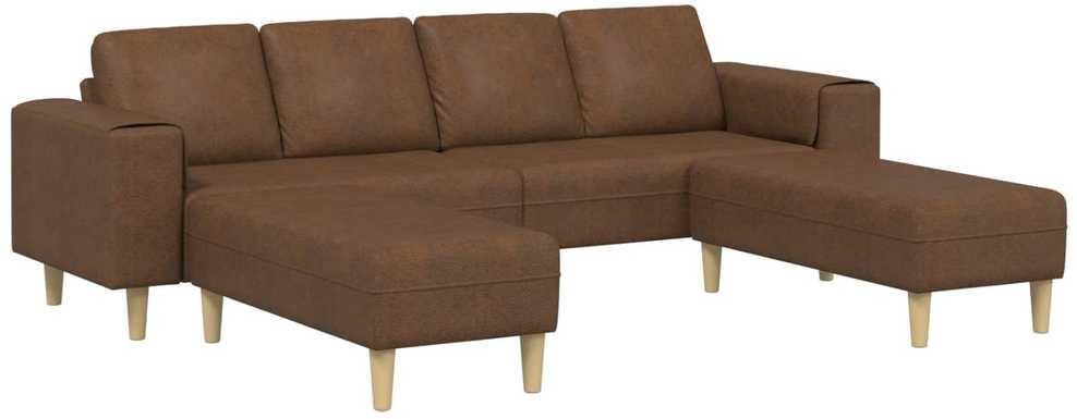 Svetainės sofa 3 vnt. Ruda