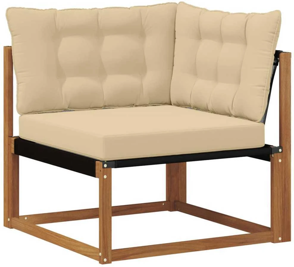 Sofa Lauko sofos komplektas 4 vnt. Natūralus ir bežinis