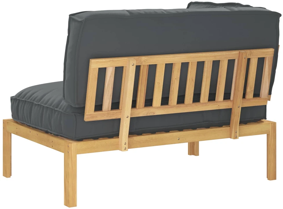 Sofa Sofos komplektas su pagalve Antracitas 133 x 92 x 69 cm