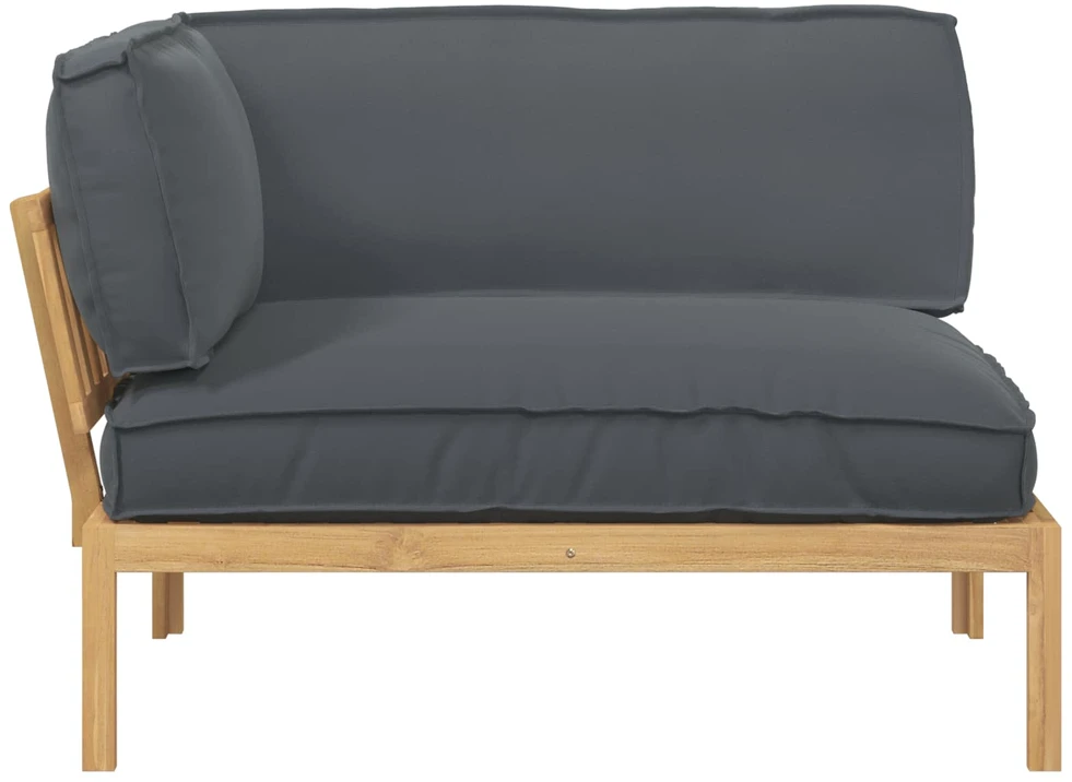 Sofa Sofos komplektas su pagalve Antracitas 133 x 92 x 69 cm