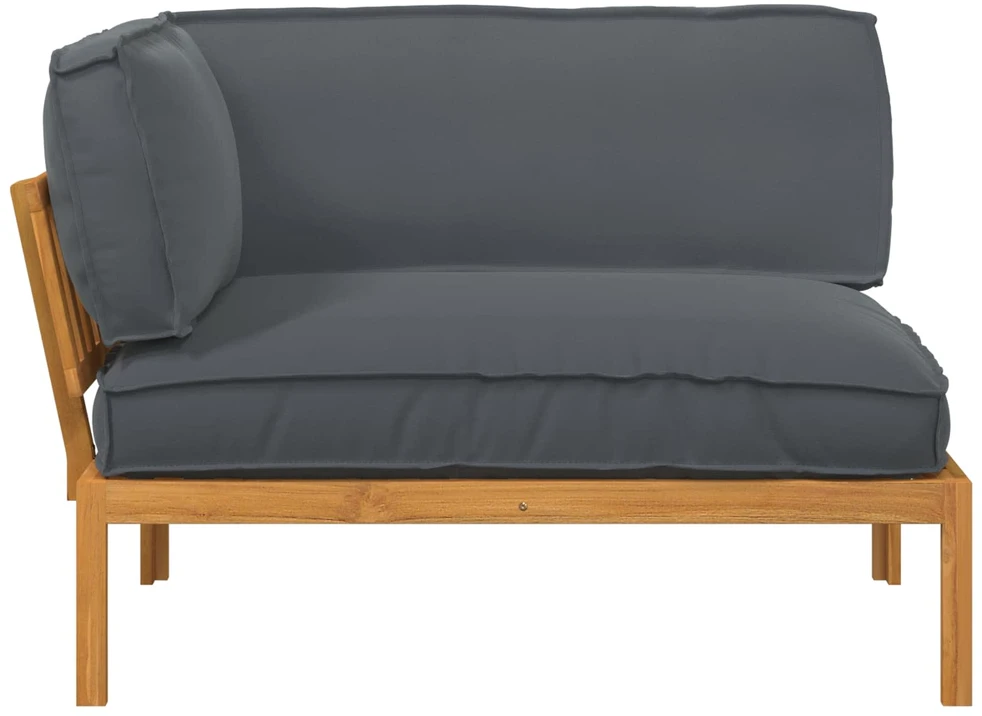 Sofa Sofos komplektas su pagalve Antracitas 133 x 92 x 69 cm