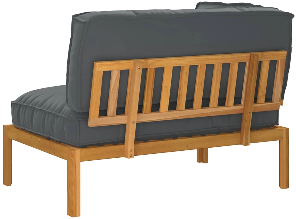 Sofa Sofos komplektas su pagalve Antracitas 133 x 92 x 69 cm