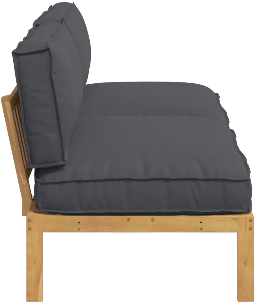Sofa Sofos komplektas su pagalve Antracitas 240 x 92 x 69 cm