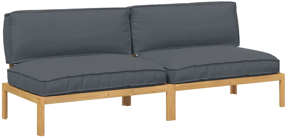 Sofa Sofos komplektas su pagalve Antracitas 240 x 92 x 69 cm