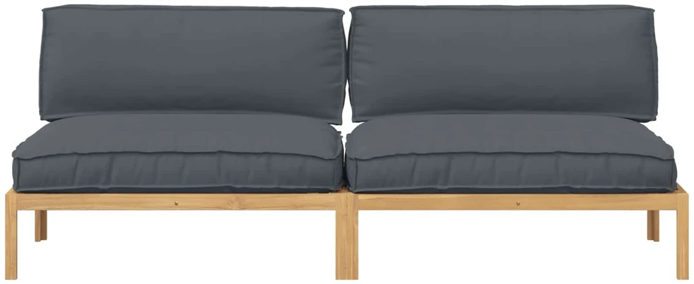 Sofa Sofos komplektas su pagalve Antracitas 240 x 92 x 69 cm