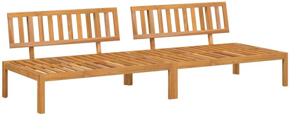 Sofa Sofos komplektas 2 vnt. Antracitas Kietos akacijos mediena