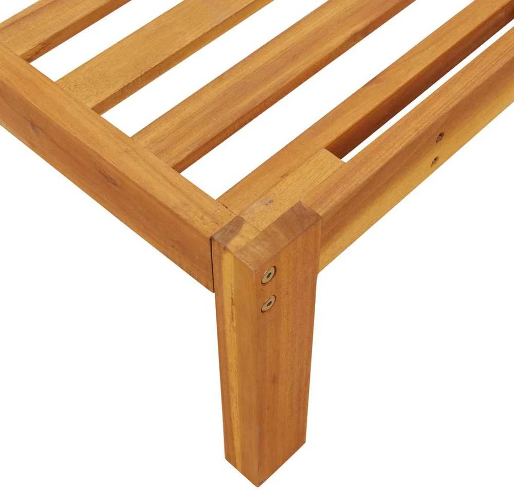 Sofa Sofos komplektas 2 vnt. Antracitas Kietos akacijos mediena