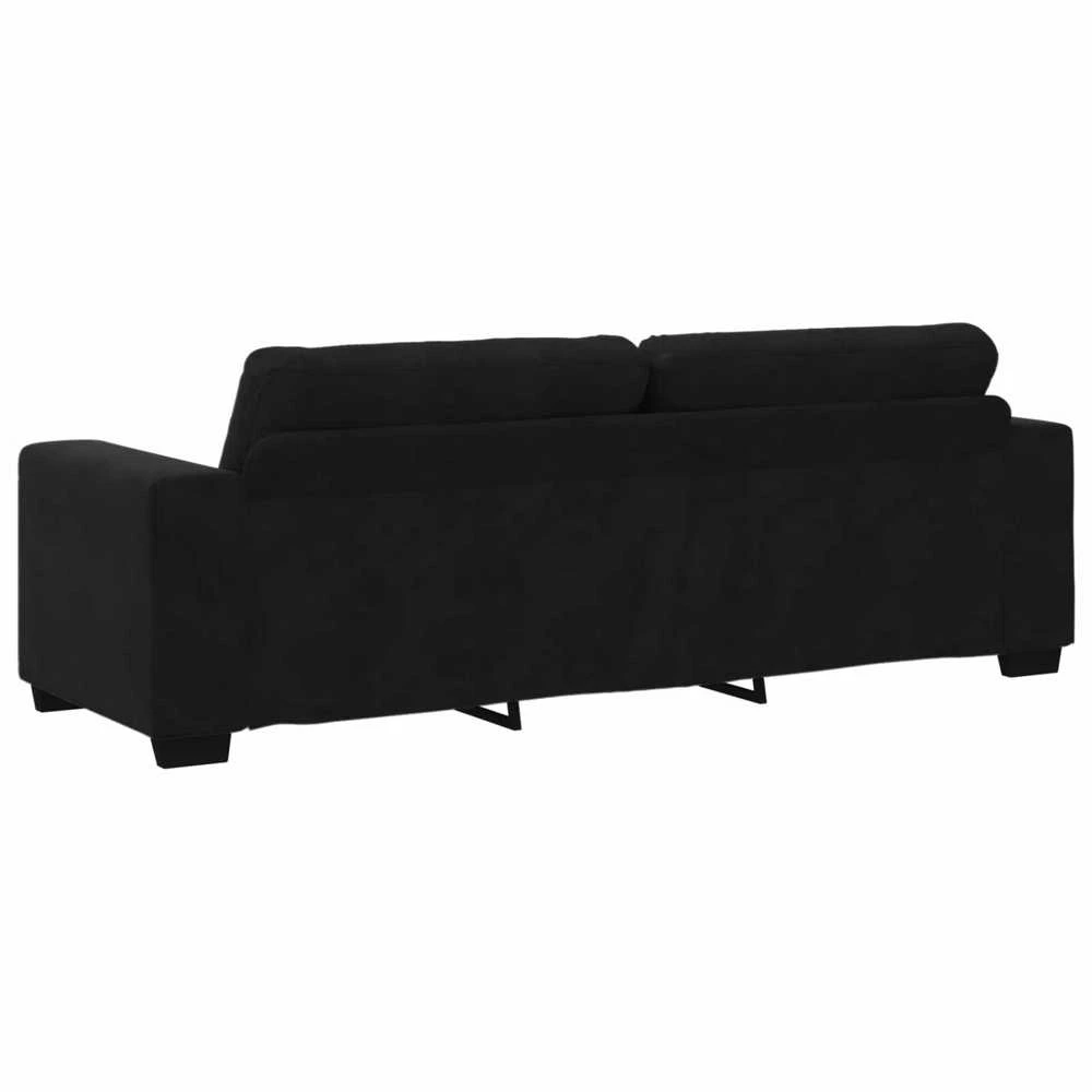 Sofa 3 vnt. Tamsiai žalia Lino mišinio audinys