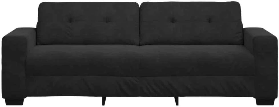 Sofa 3 vnt. Tamsiai žalia Lino mišinio audinys