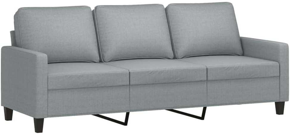 Sofa Sofos komplektas su pagalvėlėmis, 2 dalių, pilkas, audinys