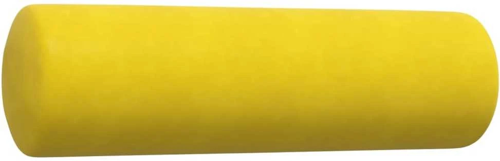 Sofa Sofos komplektas su pagalvėlėmis, 2 dalių, geltonas, aksomas
