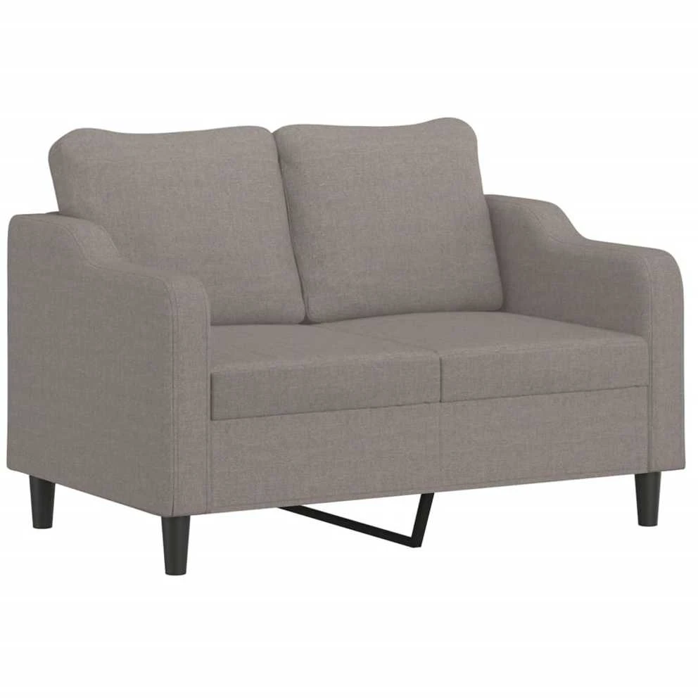 Sofa Sofos komplektas su pagalvėlėmis, 2 dalių, taupe, audinys