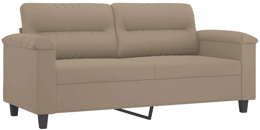 Sofa Sofos komplektas su pagalvėlėmis, 2 dalių, taupe, audinys